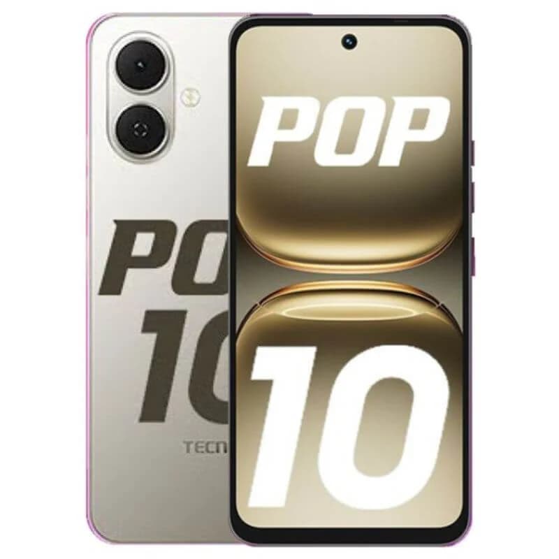 Smartphones Tecno Pop 10 KM4K Gris clair 4GO 128GO