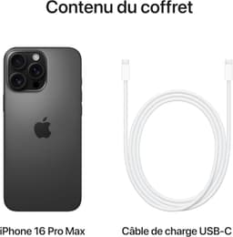 Smartphones Apple iphone 16 pro max sim 512GO Grise sombre — vignette 2