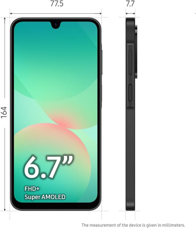 Smartphones Samsung Galaxy A26 5G Noire 128GO