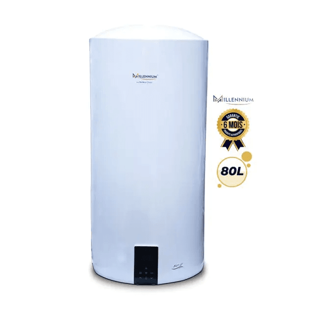 Gros électroménager . Chauffe-eau électrique - MILLENNIUM - 80 Litres - EWHM-LD80 - Avec WIFI - Blanc