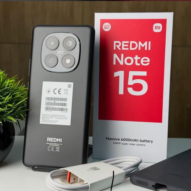 Smartphones Xiaomi Redmi note15 8GO 256GO 1 an de garantie 