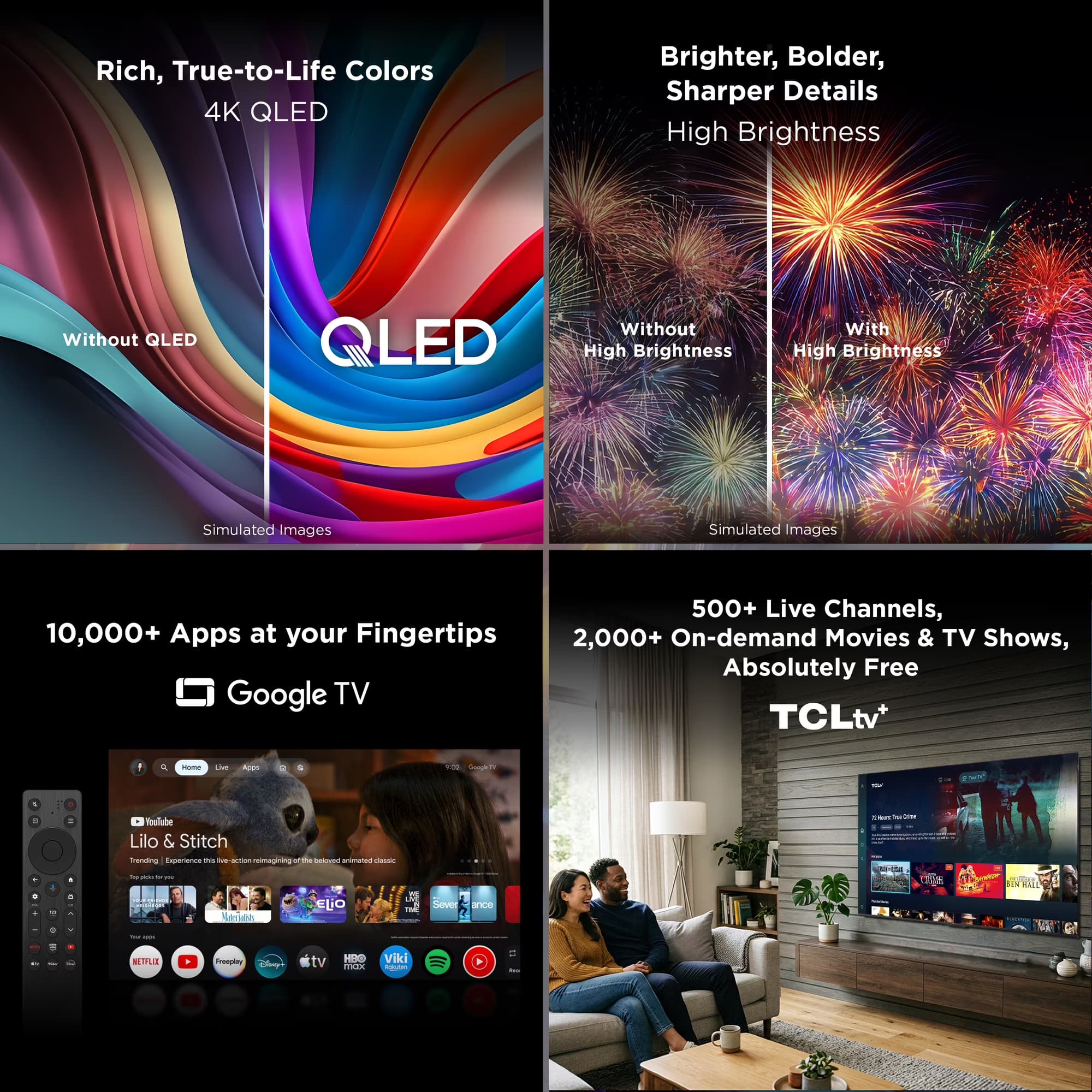 TV et home cinéma TCL 55Q51K 6 Mois de garantie 55" — vignette 4