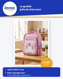 Sacs pour élève no_name Cartable rigide Rose & Violet Écusson — vignette 1