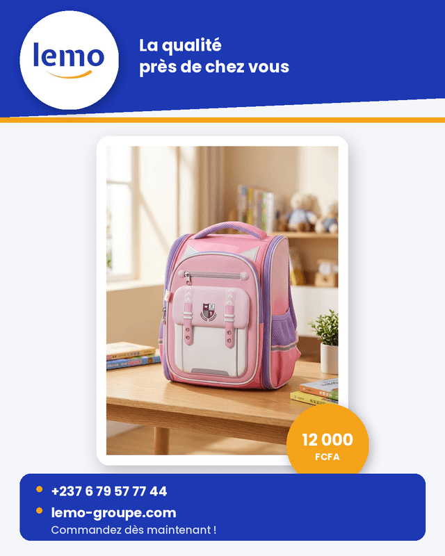 Sacs pour élève no_name Cartable rigide Rose & Violet Écusson