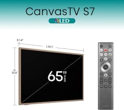 TV Hisense intelligente 65" S7N CanvasTV (modèle 65S7N) — vignette 1