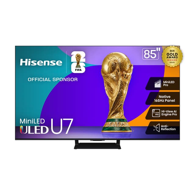 TV Hisense 85" Classe U7 Série MiniLED ULED 4K Google