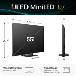 TV Hisense 85" Classe U7 Série MiniLED ULED 4K Google — vignette 11