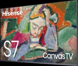 TV Hisense CanvasTV™ 4K QLED de classe S7 de 85 pouces avec Google TV — vignette 4