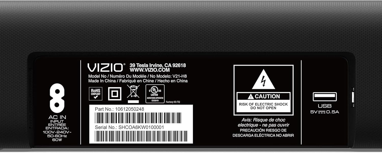 Audio VIZIO V-Series 2.1 Home Therater Audio - V21x-J8 — vignette 8