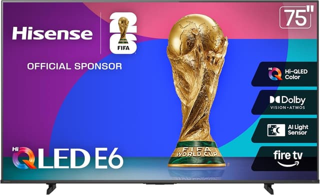 TV Hisense 75E6QF – 75 pouces Hi-QLED 4K Fire TV