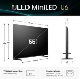 TV Hisense 55U65QF – 55 pouces Mini-LED ULED 4K Fire TV — vignette 4