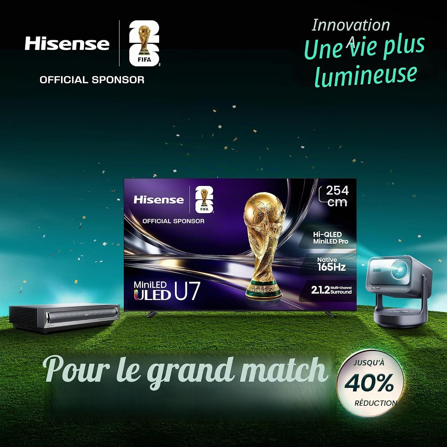 TV Hisense 55U65QF – 55 pouces Mini-LED ULED 4K Fire TV — vignette 7